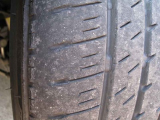 Inner side of Worn Tire